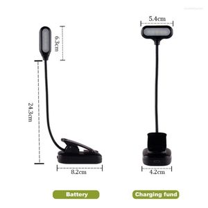 Table Lamps With Goosenecks Clip Book Light Travel Accessories Mini Desk Lamp Bedside Reading Night Led