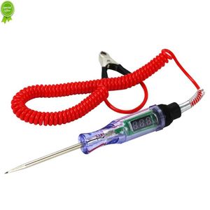 Automotive Test Light Cyfrowy tester obwodu LED 3V-36V ciężarówka samochodowa DC Test Pióro Pióro Wiosenne drut Long Sonda Pen Tester