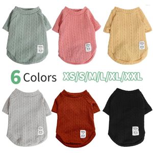 Dog Apparel Clothes Puppy Pet Braid Twists Rope Sweater Autumn And Winter Shirt Warm Two-Legged