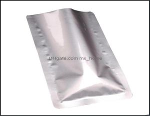 Hängande kök Hushållsorganisation Hem Gardenhanging Baskets 100st Aluminium Foil Mylar Bags Flat Vacuum Sealing Bag Food St3435392