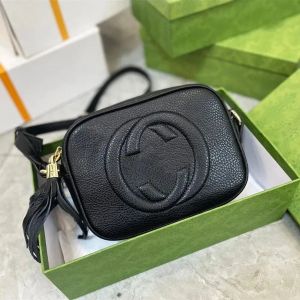 Luxury Mini Soho Disco präglade Marmont Bag Designer Womens Cross Body Lady Bags Totes Vintage Mini äkta läderkamera Handväska stad Mens Satchel axelväskor