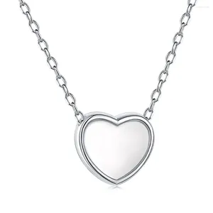 Ketten Karloch S925 Sterling Silber Halskette Personalisierte Liebe Form Damen Temperament Einfache Mode Kragen Kette