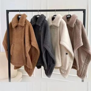 Women's Fur Faux Fur Teddy Bear Cape Coat Max Fur Alpaca Shawl Wool Women's Loose Correct Version 231127