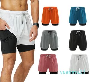 Designer pants Men Gym Sports Shorts Large Double Layer Inner Lining with Pockets Quick Drying Shorts Casual Running Pants Men's Basketball Sports Pants