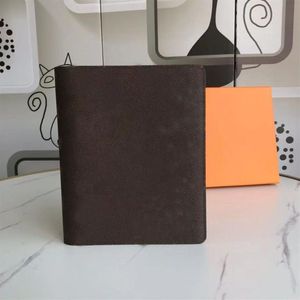 Modedesigner Brieftaschen mit Boxhalter Hochwertiges Notizbuch Tagebuch Schutzhülle Kartenbaus Passport Wallet Desktop Notepad C266i