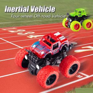 Diecast Model Cars Friction Power Car Modelo Brinquedos Stunt Educacional Toy Cars Monster Truck para meninos e meninas Inertial Push Go Drop Del Dhvz7