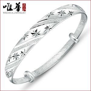 Popular temperamento feminino jóias push-pull anel chuva de meteoros pulseira banhada a prata Q231127