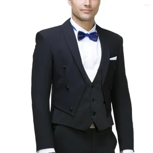 Ternos masculinos para homens blazer masculino traje homme trajes elegante para hombres preto smoking jaqueta calças colete três peças fino ajuste