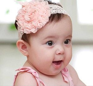 Pałąki dla niemowląt 10pcs koreańskie opaski do włosów Akcesoria do włosów Róże z głową kwiatową księżniczki