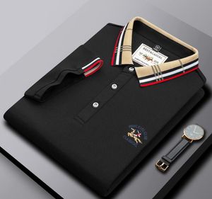 高級ブランドメンズポロシャツ2023新しいラペルレター刺繍の男性Tシャツヨーロッパビジネスカジュアルメンズ服