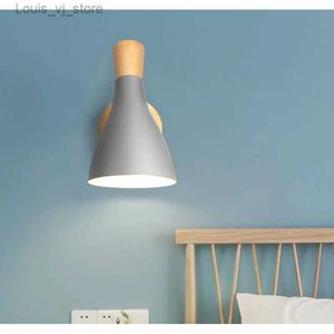 Night Lights Personalized Macaron Wall Lamp Bedroom Bedside Study Wall Lamp Balcony Corridor Aisle Wall Lamp YQ231204