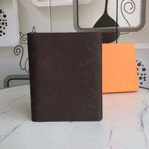 Fashion designer Wallets With Box holder High quality Notebook Diary Protective Case Card Purses Passport Wallet Desktop Notepad C261B