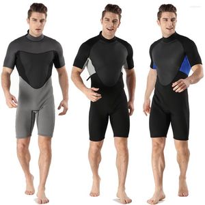 Women's Swimwear 2MM Neoprene Diving Suit Men's One-piece Short Sleeved Swimming Sunscreen Water Sports Surfing Warm