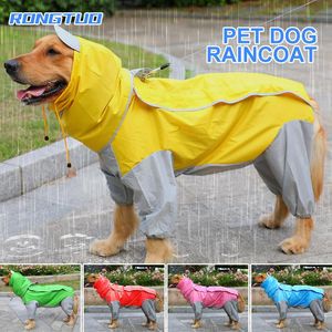 レインコートペット小型犬レインコートリフレクティブスモールラージドッグレインコート防水ジャケットファッション屋外通気性子犬服