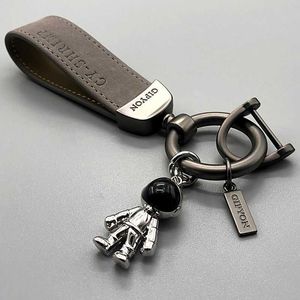 Car Key Color Carbon Fiber Leather Car KeyChain Horseshoe Key Rings for Ford Mustang SHELBY Mondeo MK GT 350 500 Cobra Focus car styling L231127