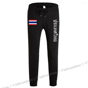 Erkekler pantolon Tayland Thai tha tha erkek joggers tulum eşofmanları iz teri fitness polar taktik gündelik ülke mol leggin