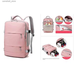 Diaper Bags Outdoor Baby Diaper Bag Women Travel Laptop Backpack Bottle Thermal Girl Waterproof School Backpack USB Independent Shoe Bag Q231127