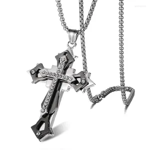 Anhänger Halsketten Schwert Kreuz Halskette Edelstahl Schmuck Marken Großhändler Gothic Cool Things Accessoires