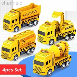 Diecast Model Cars Factory Wholesale Educational Children's Toy Warrior Engineering Vehicle Four Mini