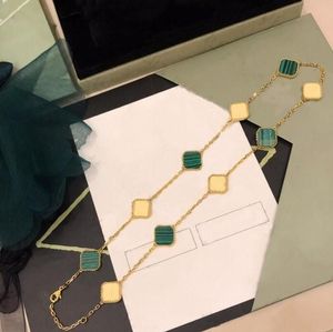 Fashion Necklace designer jewelry Elegant Ten Clover Classic Bracelet designer jewelry Necklace Women's Jewelry Pendant High Quality 7 Colors