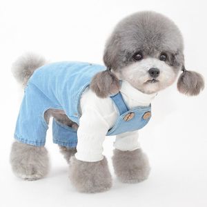 Rompers Small Dog Overalls Jumpsuit Puppy Outfit Rompers Spring Autumn Dog Clothes Pomeranian Poodle Bichon Schnauzer Costume Dropship