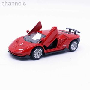 Diecast Model Cars Cars Сплановый спортивный автомобиль игрушка супер скользящая дверь Выдвижная структура модель детского мальчика