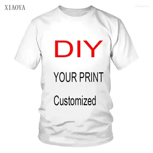 Męskie koszule T DIY Men Men/Women 3D Image Printing T-shirt Summer okrągła szyja Krótki rękaw Codzienna ulica wygodna top xxs-6xl