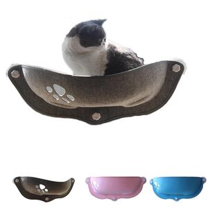 Mattor Pet Cat Window Hammock Beds For Lounger Suction Mount Hammocks med 20 kg katter Husshylla Bekväm varm iller husdjurssäng