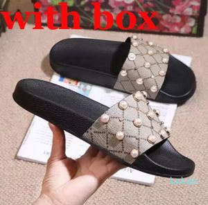 Modedesigner Hausschuhe Damen Herren Sandalen Flache Sandalen Lässige rutschfeste Hausschuhe Qualität mit Box