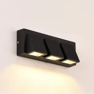 Lâmpadas de parede Modern Minimalista Lâmpada LED Alumínio Sconce IP65 À Prova D 'Água Casa Escadas Quarto Cabeceira Banheiro Luz Decoração