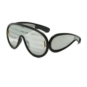 LOWEE Occhiali da sole con maschera ondulata Hipster must-have Occhiali da vista da donna super progettati Montatura con lenti trasparenti Uomo Sun Gasses 13 colori disponibili