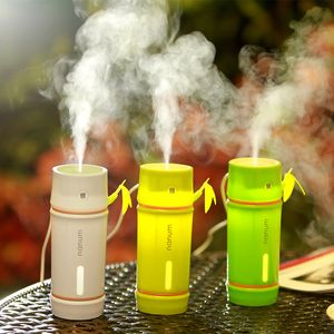 Humidifiers Car Humidifier Air Purifier DC 5V Mini Portable Car Steam Aroma Aromatherapy Essential Oil Diffuser Mist Maker Mini Fogger 230427