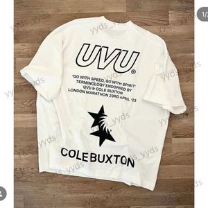 24SS Designer T-shirts Cole Buxton X Uvu Street Fashion Märke CB Tshirt Letter Print Overized T-shirt Embroidery Cole Buxton Summer Bre 9891