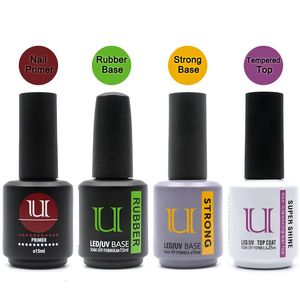 Gel per unghie Nails Art Gel Smalto per unghie Base in gomma e top coat Set Primer senza acidi per smalto per unghie Semipermanente ibrido Strong UV Gellac 231127