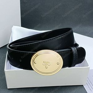 Mens Designer Belt Belts For Men Waistband Gold Silver Big Round Buckle Male Italian Style Chastity Fashion 38mm äkta läder Mensbälte med Case Ceinture