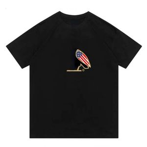 アメリカ限定版TシャツメンズスウェットシャツデザイナーTシャツ男性女性半袖Tシャツフクロウ印刷綿Tシャツ4xl 5xl