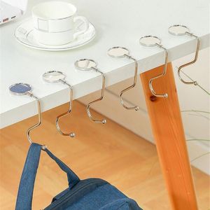 Haken 1 STÜCKE Tragbare Falttasche Haken Aufhänger Handtasche Handtaschenhalter Faltbarer Tisch Frauen Organizer Büro Schreibtisch Seite