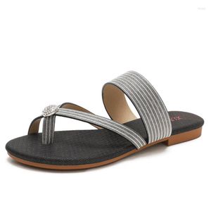 Bekväma 6 Sandaler Kvinnor kontrakterade Leisure Roman Flat Böhmen Large # 39 40 41 42 Peep-Toe