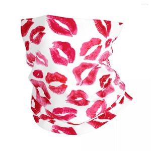 Lenços de lábios sexy impressam a tampa do pescoço de bandana balaclavas lenço de lenço de lenço de uso de ciclismo multiuso para homens mulheres adultas à prova de vento