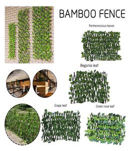 Dekorativa blommor kransar som säljer expanderande trellis staket infällbart staket konstgjord trädgård växt UV skyddad utomhus indoo6211698