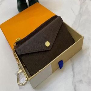 M69431 Women Envelope Zipper Wallet حامل بطاقة الائتمان المحفظة عملة العملة جميع الشعارات السود