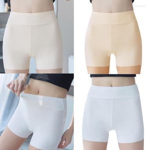 Damtrosor Dam Anti Chafing Boyshorts Ice Silk Safety Shorts Andas Slip Girls Under kjolar För Klänningar