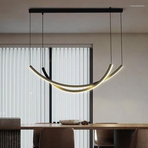 Kolye lambaları Modern Led Lamba Masa Mutfak Yemek Oturma Odası Evden Uzaktan Kumanda Tasarımcısı Avize Aydınlatma Armatürleri
