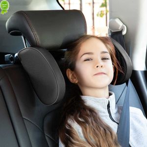 Car Headrest Pillow Car Seat Headset Pillow Support with Card Slot Car Seat Back Hanger Hook Adjustable Car Headrest Pillow