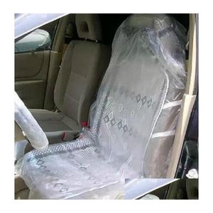 Car Seat Covers Disposable Ers Clear Plastic Waterproof Anti-Dust For Repair Pet Etc Drop Delivery Mobiles Motorcycles Interior Acces Dhz9D