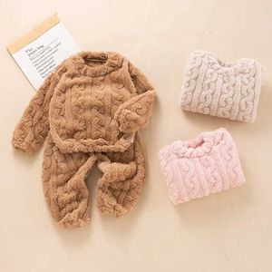 Clothing Sets Children's Set Home and Baby Home Clothing New Style Boys and Girls' Autumn and Winter Thick and Warm Two-piece Set