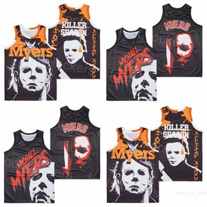 Killer Season Movie Jerseys Basketball Film Michael Mike Myers Shirt Stitched For Sport Fans College Team Retro Pullover High School Breattable Team Black Pension