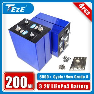 4PCS 3.2V LS Lifepo4 200Ah 202Ah Class A High Capacity Battery Pack New Lifepo4 Battery 24V 48V Battery RV EU US Duty Free