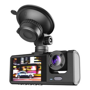 Other Electronics Car Video Recorder 1080P Front and Inside 2 Inch Screen Dashcam Black Box Driver Recorder for Taxi Uber CAR DVR Rear Camera J230427