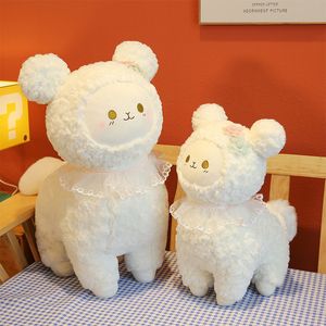 Sevimli küçük koyun peluş bebek peluş oyuncak alışveriş merkezi pençe makinesi bebek dekorasyon yastık atma